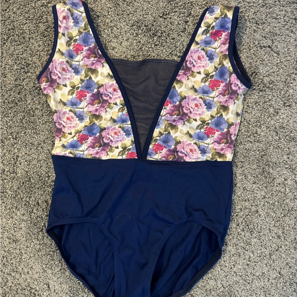 Adult Small Suffolk Dance Floral Leotard